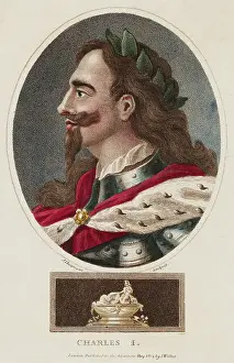 Hand-Colored Print of Charles I of England