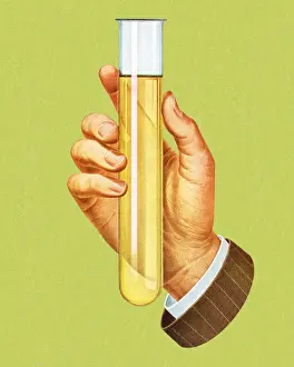 Hand Holding Test Tube