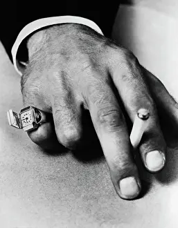 Watch Prints: Hand with Insignia Ring Watch