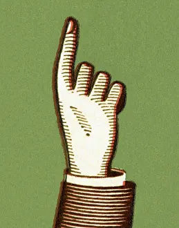 Wrist Prints: Hand Pointing Up