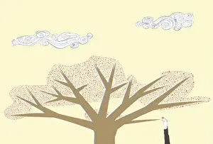 Pop A Prints: Hand Pulling Fruit off Tree