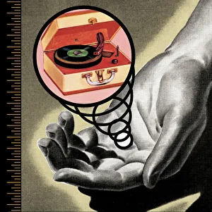Images Dated 27th June 2005: Hand and Record Player