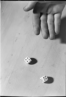 Throwing Prints: Hand throwing Dice