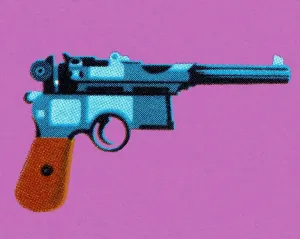 Illustration A Prints: Handgun