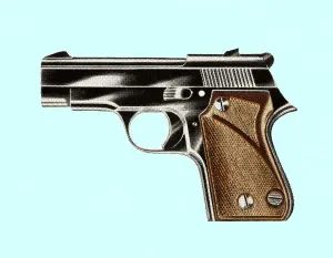 Illustration A Prints: Handgun
