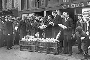 Poor Person Prints: Handing Out Bread and Coffee