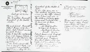 Franklin D Prints: Handwritten Correspondence by a Younger Fidel Castro