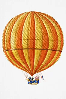 Montgolfier Balloon Gallery: Hanging Montgolfier hot air balloon