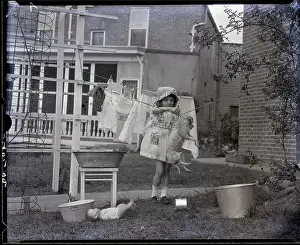 Washing Prints: Hanging Puppy to Dry with Clothes