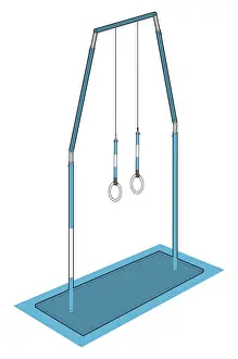 Gymnastics Prints: Hanging rings