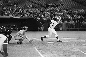 Hank Aaron At Bat