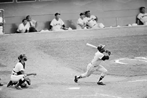 Hank Aaron Prints: Hank Aaron at Bat During All-Star Game