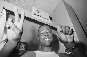 Hank Aaron Prints: Hank Aaron in Locker Room After 20th Homerun