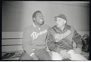 Bloomington Prints: Hank Aaron Sitting with Harmon Killebrew
