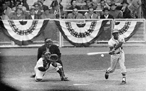 Hank Aaron Prints: Hank Aaron Strikes Out During World Series Game