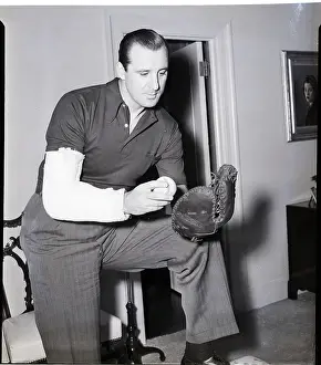 Informal Prints: Hank Greenberg Ball & 1St Basemens Glove