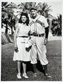 Hank Greenberg and Wife Caryl Gimbel 1947