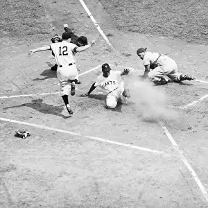 Sliding Prints: Hank Thompson Sliding Into Home