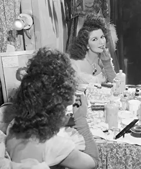 Dressing Room Prints: Hannah Williams Applying Lipstick