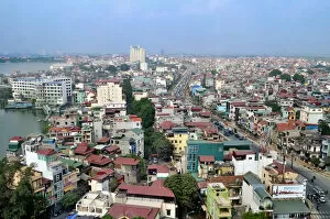 Southeast Asia Gallery: Hanoi cityscape, top view, Vietnam, Southeast Asia