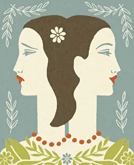 Facia Prints: Happy and Sad Women