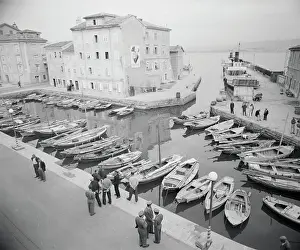 Trieste Prints: Harbor with Boats