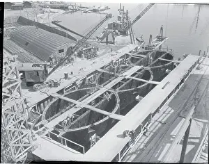 Long Beach Prints: Harbor Construction Underway at Long Beach