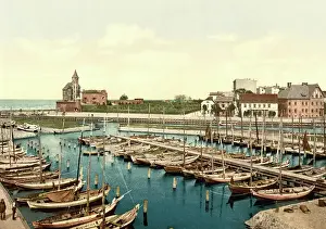 Harbors Prints: The harbour of Kolberg in Pomerania