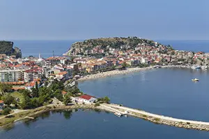 Seaport Prints: Harbour town of Amasra, Bartin Province, coast of the Black Sea, Black Sea Region, Turkey