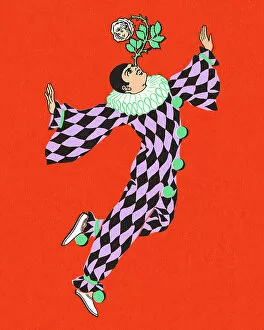Csa Printstock Collection: Harlequin Clown