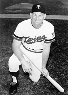 Bloomington Prints: Harmon Killebrew Posing in Uniform and with Baseball Bat