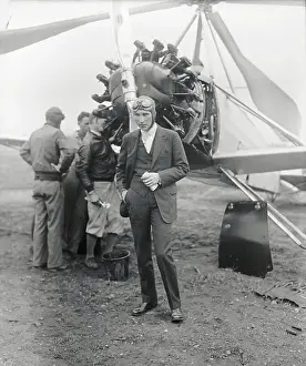 Harold F. Pitcairn and His Airplane