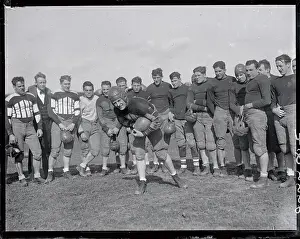 Harold Grange Showing His Teammate Some Moves