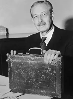 Harold Macmillan Holding Briefcase