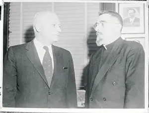 Thomas J Prints: Harold Rigney Standing with Thomas J. Dodd