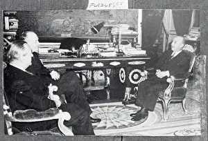 Madrid Prints: Harold Stassen Meeting With Colleagues