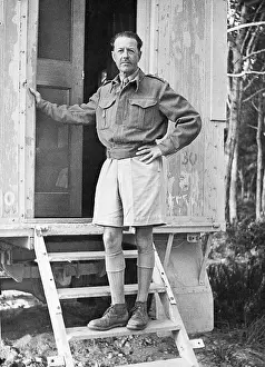 Harold V.R. Alexander Standing on Stair