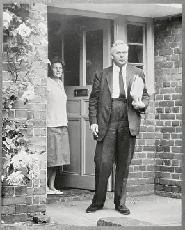 Harold Wilson Leaving His Home for Work