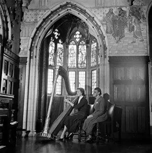 Harpist Prints: Harp Student