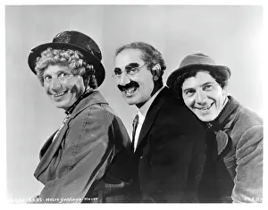 Lac0044 Prints: Harpo Marx And Chico Marx In A Night At The Opera