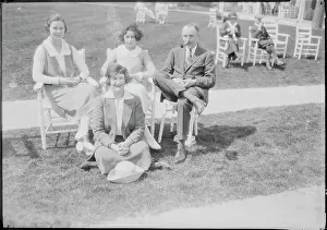 Wealthy People Prints: Harriet Walker Relaxing with Colleagues
