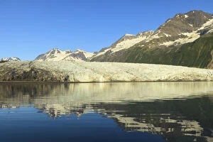 Images Dated 24th August 2010: Harriman Fjord and Chugach Mountains in Chugach National Forest, Prince William Sound, Alaska, USA