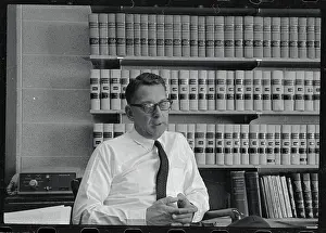 Harrison Smith Sitting in Law Library