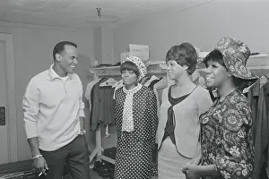 Harry Belafonte Chatting with the Supremes