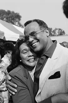 Widow Prints: Harry Belafonte Hugs Coretta Scott King