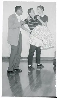 Harry Belafonte Rehearsing with Dance Team