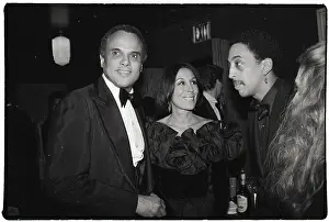 Harry Belafonte and Wife at Premiere
