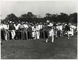 Tournament Prints: Harry Cooper Shown at End of Swing