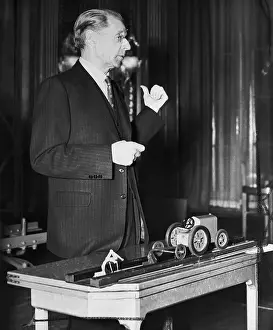 Presentation Prints: Harry Ferguson with Tractor Model