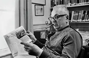 Charlotte Prints: Harry Golden Reading His Newspaper